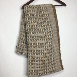 Roots Tan  Knit Infinity Scarf
